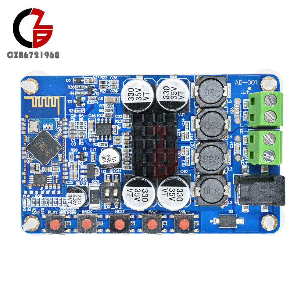 Aideepen TDA7492P 50W+50W Bluetooth 4.0 Audio Receiver Digital Amplifier Board