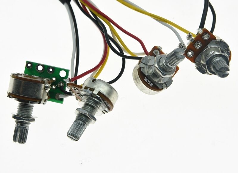 Prewired 2 Band Active & Passive EQ Equalizer Electric Bass Preamp Circuit