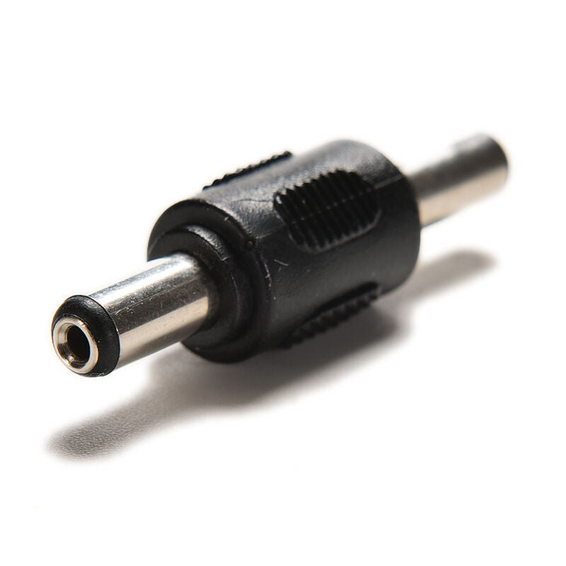 2X Both 5.5mm x 2.1mm Male CCTV DC Power Plug to Male Plug Adapter Connect.l8