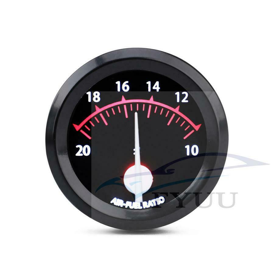 Universal 2" 52mm Air Fuel Ratio Gauge 12V Racing Air Fuel Meter + LED Backlight