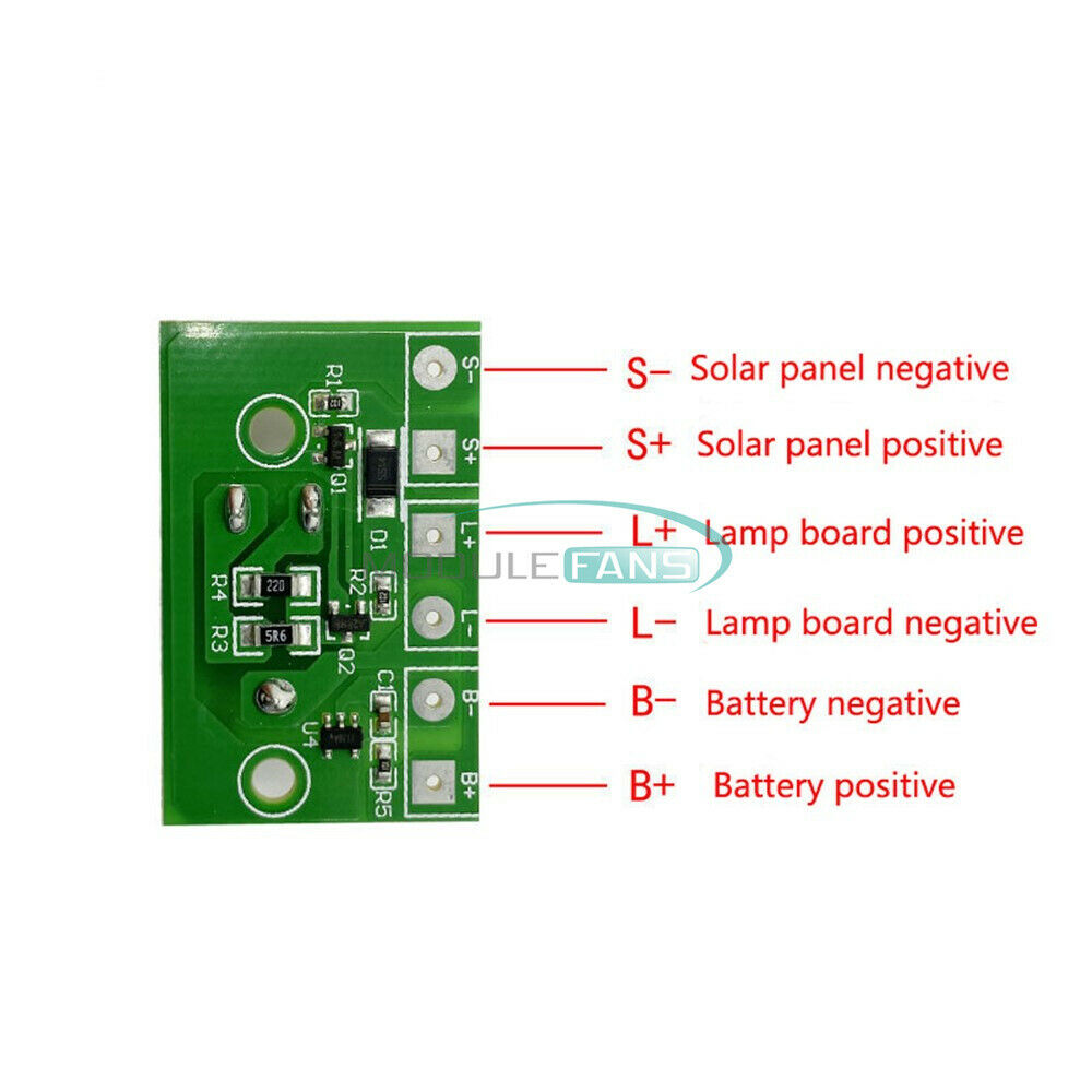 6V Solar Lawn Switch Controller Circuit Board Pannel For 3.7V 1A Li-ion Battery