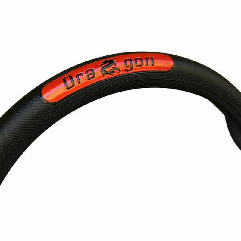 15inch /38cm Car Steering Wheel PU Leather Cover Anti-slip Protector Accessories