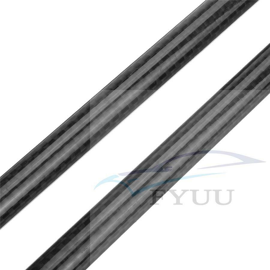 Adjustabl 200mm Front Bumper Lip Splitter Strut Rod Tie Support Bar Carbon Fiber