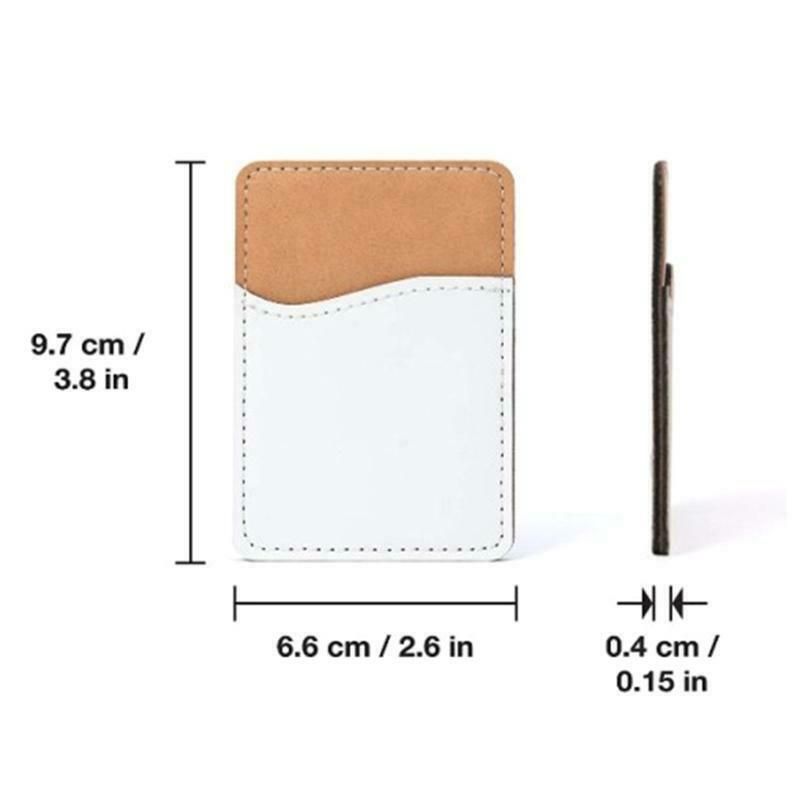 6x Sublimation Blank  Leather Mobile Wallet for Iph-one An-droid All Smartphones