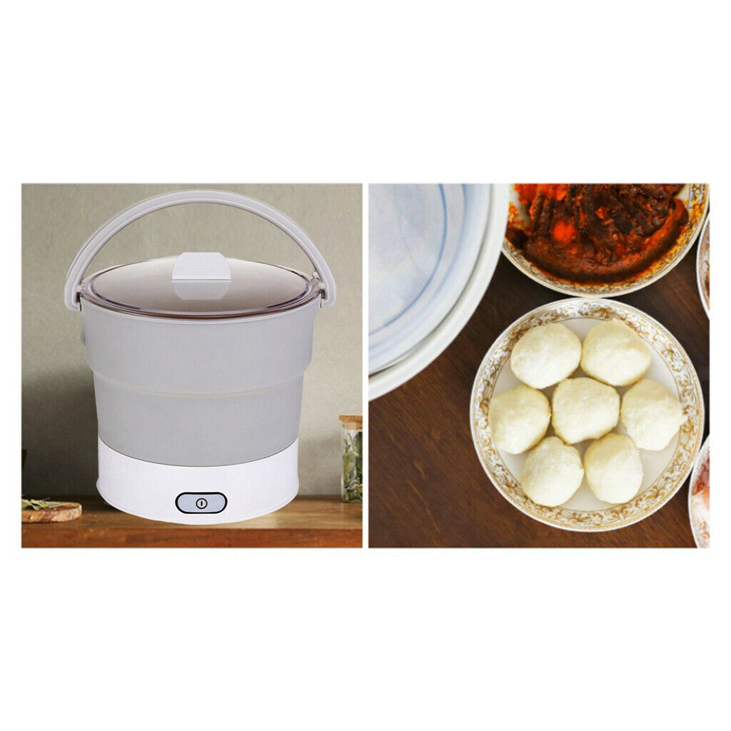Multifunctional Electric Hotpot Cooker Steamer Dual Voltage for Dormitory