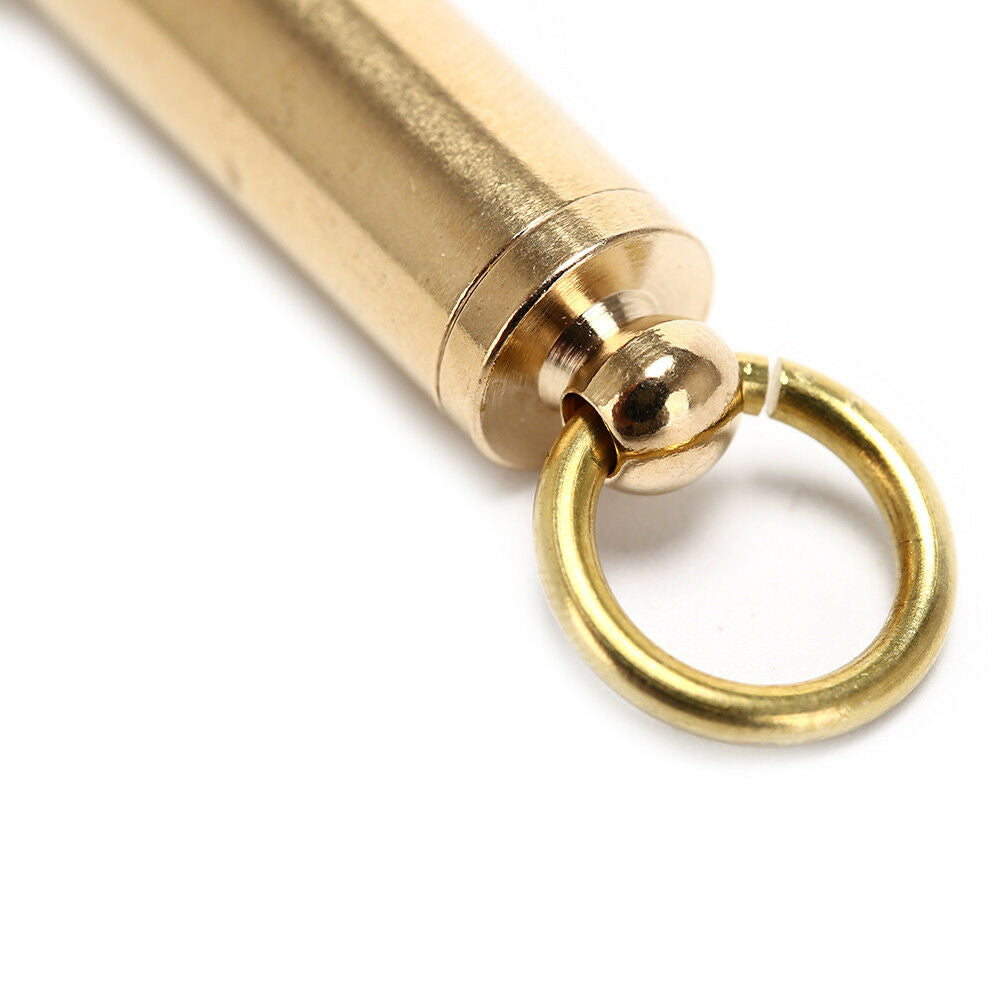 10mm brass EDC Emergency Safety Survival Whistle Keychain For Camping Tool.l8