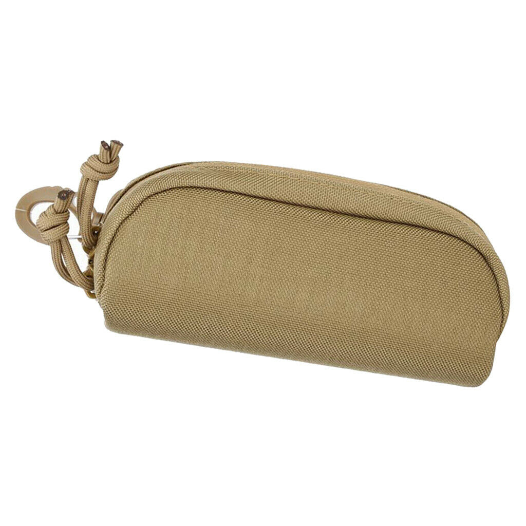 2Pcs Portable Sunglasses Storage Case Zipper Molle Goggle Glasses Bag Nylon