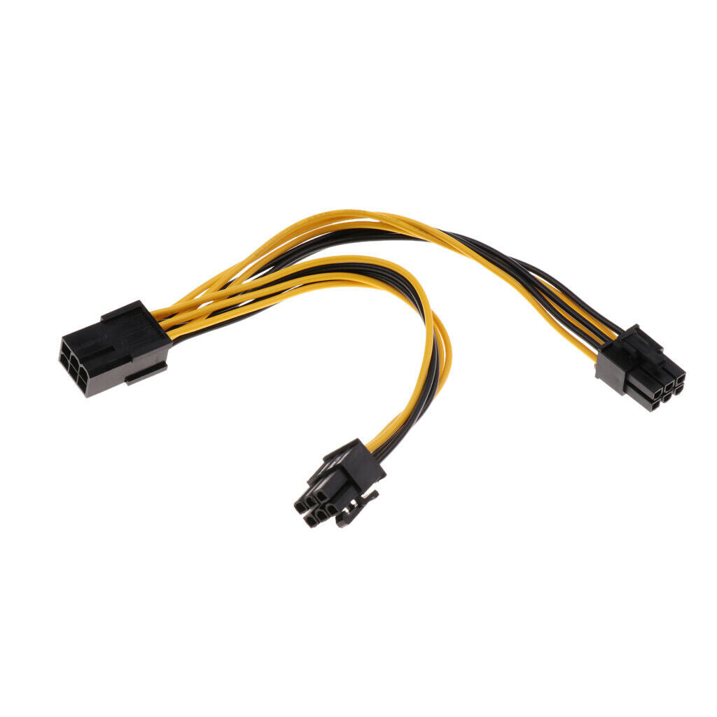 PCI-E 6pin to 2x 6-pin Power Splitter Cable PCIE PCI Express Description Connect