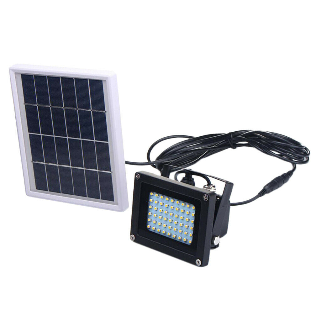 Solar 54Leds Waterproof Flood Spot Lamp For Outdoor Garden Yards Roads Patio