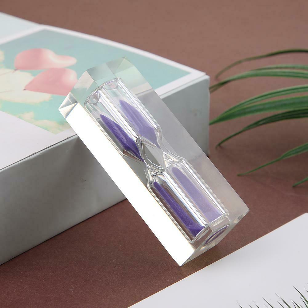 3min Crystal Hourglass Sandglass Sand Clock Kids Timers Craft Gift Ornament @