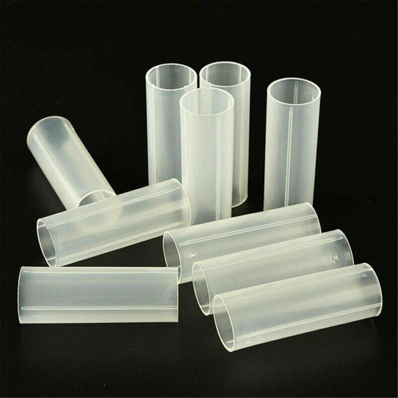 10Pcs Plastic 18650 Battery Holder Tube For Flashlight Torch Lamp Light 6.15cm