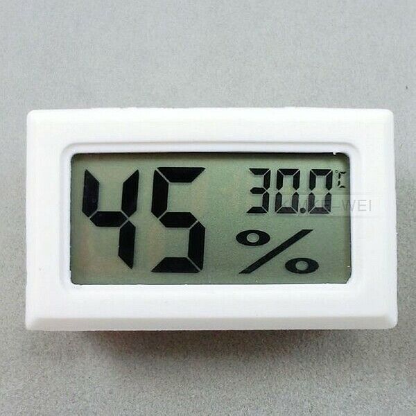 Mini White Digital LCD Thermometer & Hygrometer Temperature Humidity Meter