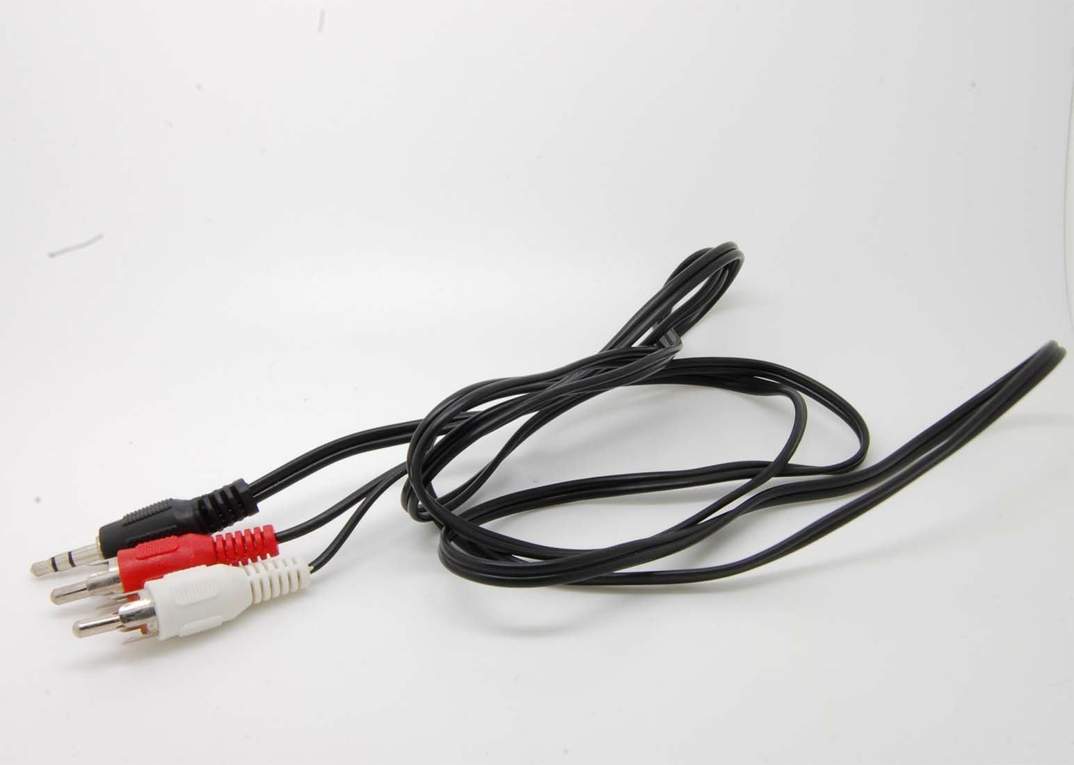 20X 3.5mm To 2 RCA Audio HiFi Speaker Y Adapter Cable Cord Lead For MP3 Player
