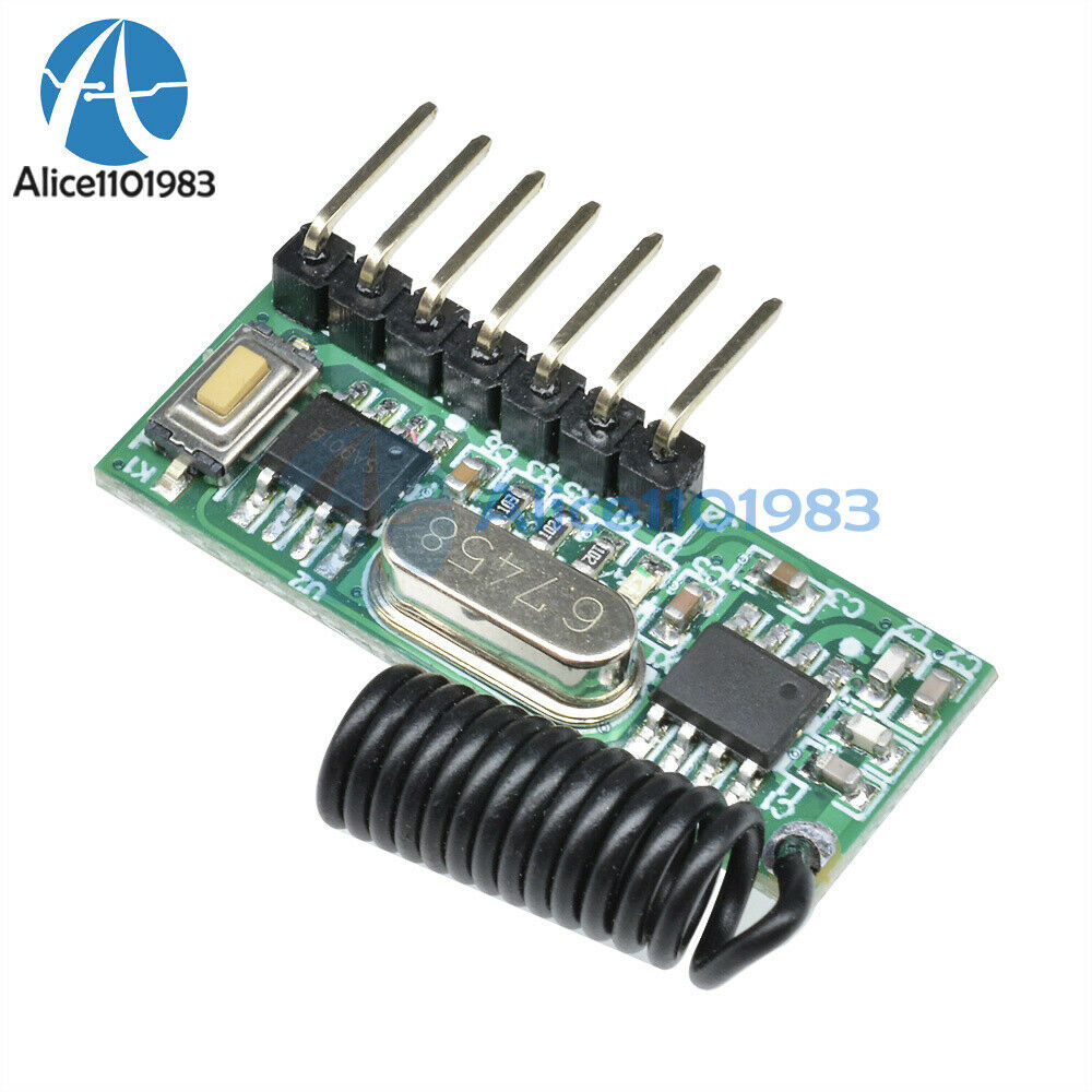 10PCS Wireless 433MHz RF Receiver Remote Control 4 Way Learning Decoder Board