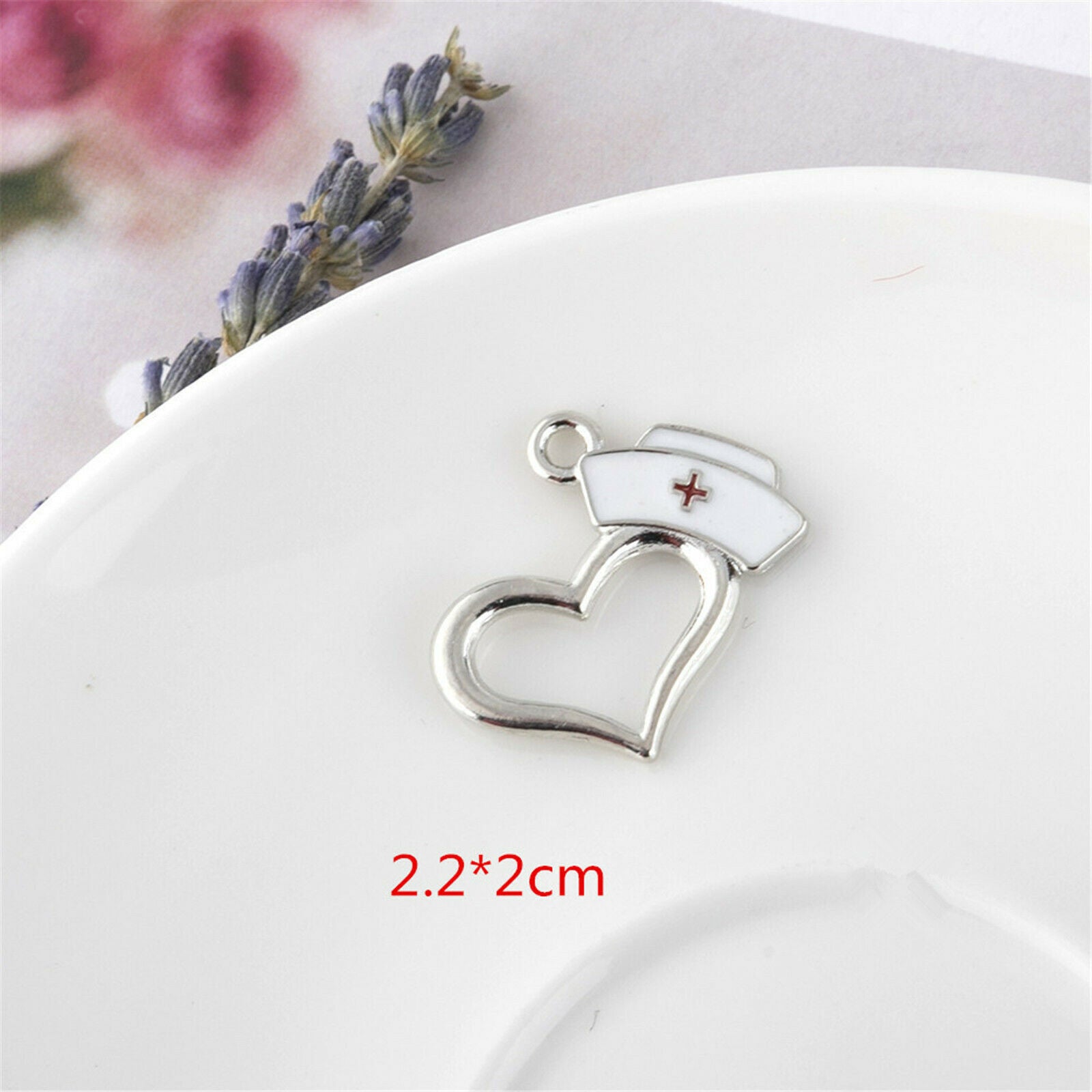 9Pcs Medical Nurse Charms Enamel Charms for Jewelry Making DIY Necklace Bracelet