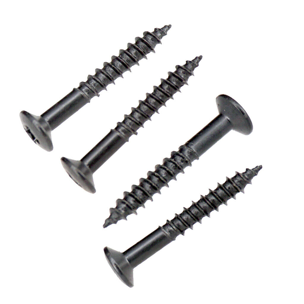 80x Humbucker Pickup Frame Mounting Screws Electric Guitar Accessory Black