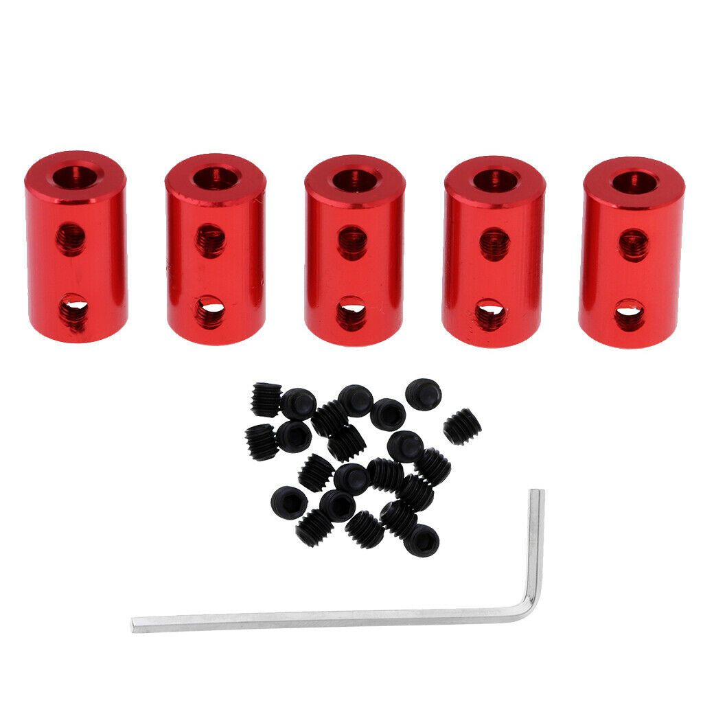 Motor Shaft Coupling Rigid Coupler Connector for RC Car Boat 5-6mm