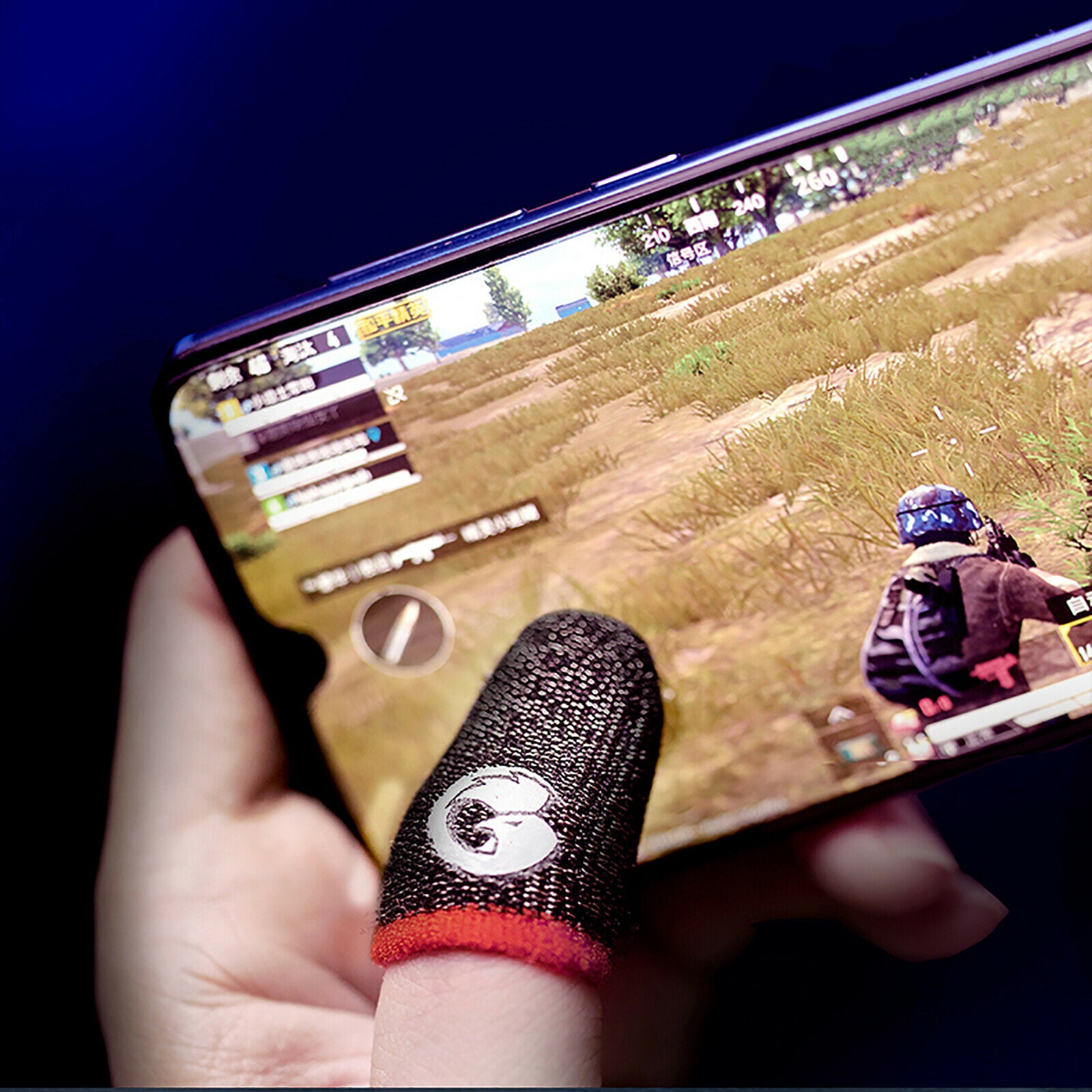Fit for Mobile Game Non-Slip Gaming Finger Gloves Sweat-proof Finger Cover Part