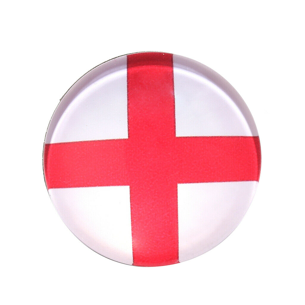 Round Buttons 32 Teams National Flag Football Fans Brooch England