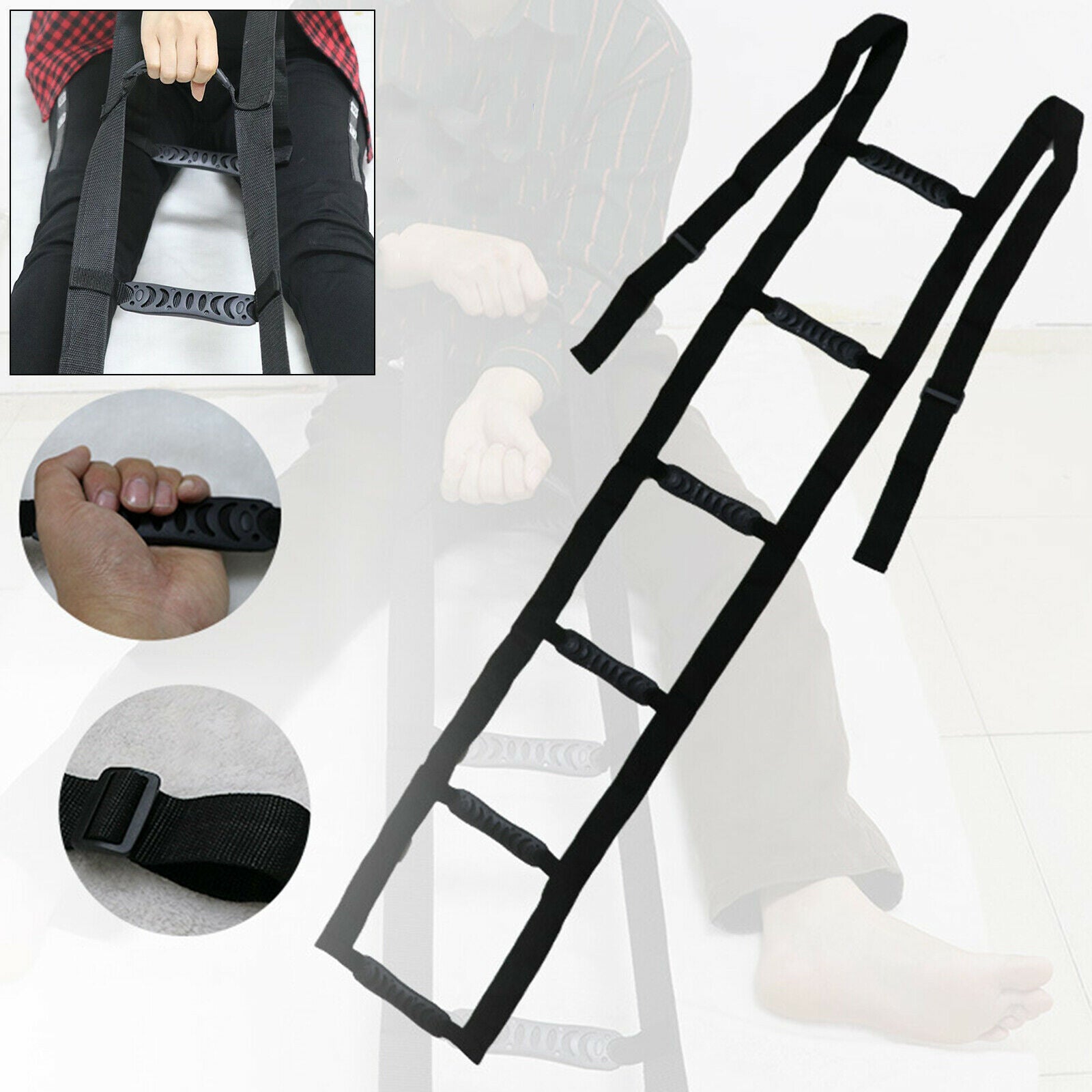 Bed Ladder Assist Caddie Helper Sitting, Sit Up Hoist for Elderly Disabled