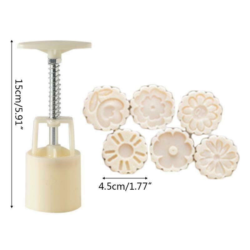 50g DIY Flower Shape Pastry Mooncakes Cakes Molds Mooncake Cookie Moulds Cutters