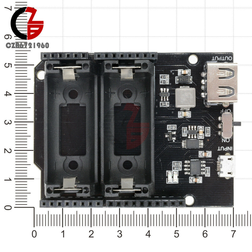 5V ESP8266 ESP32 16340 Battery Shield Power Bank Power Module for Arduino UNO R3