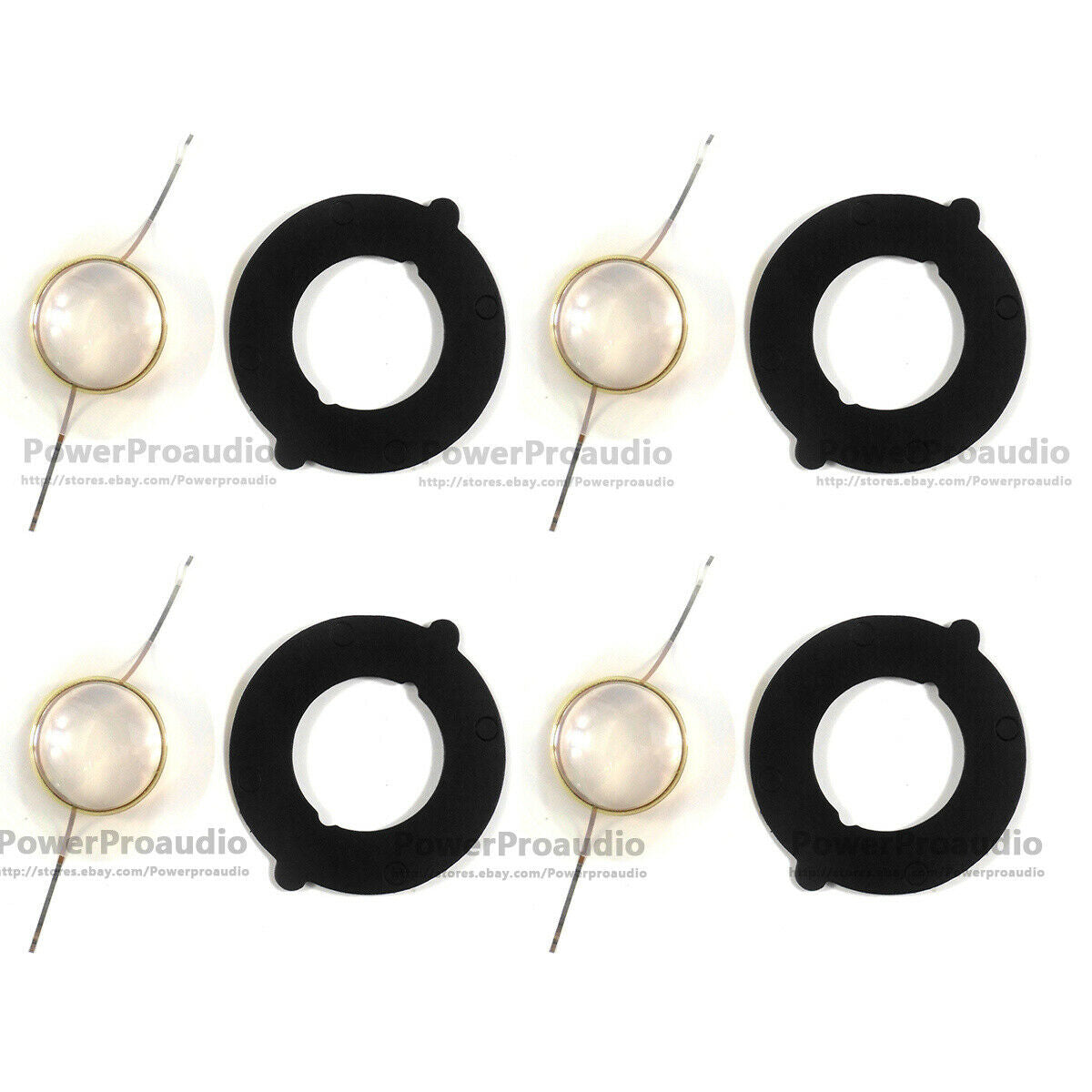 4pcs  Replacement Diaphragm for JBL 2414 2414H voice coil+4pcs black paper