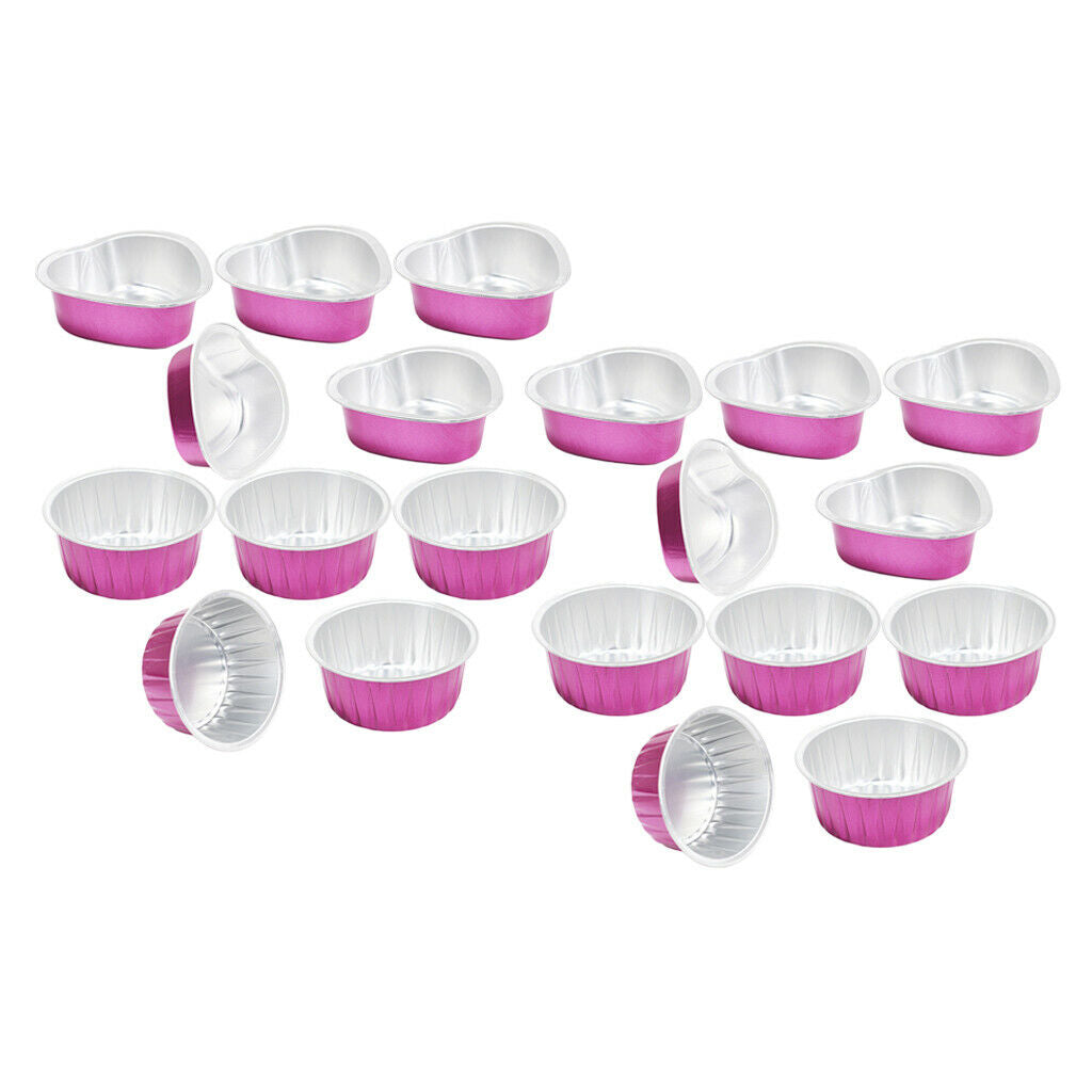 20 Pack Wax Beads Beans Melting Bowl Pot for Face Hair Removal Supplies