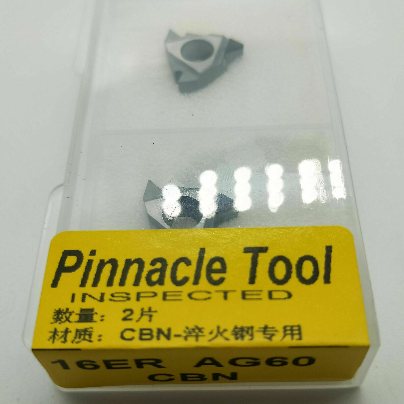 2pcs 16ER AG60 CBN CNC Carbide Polycrystalline Diamond Threading Insert