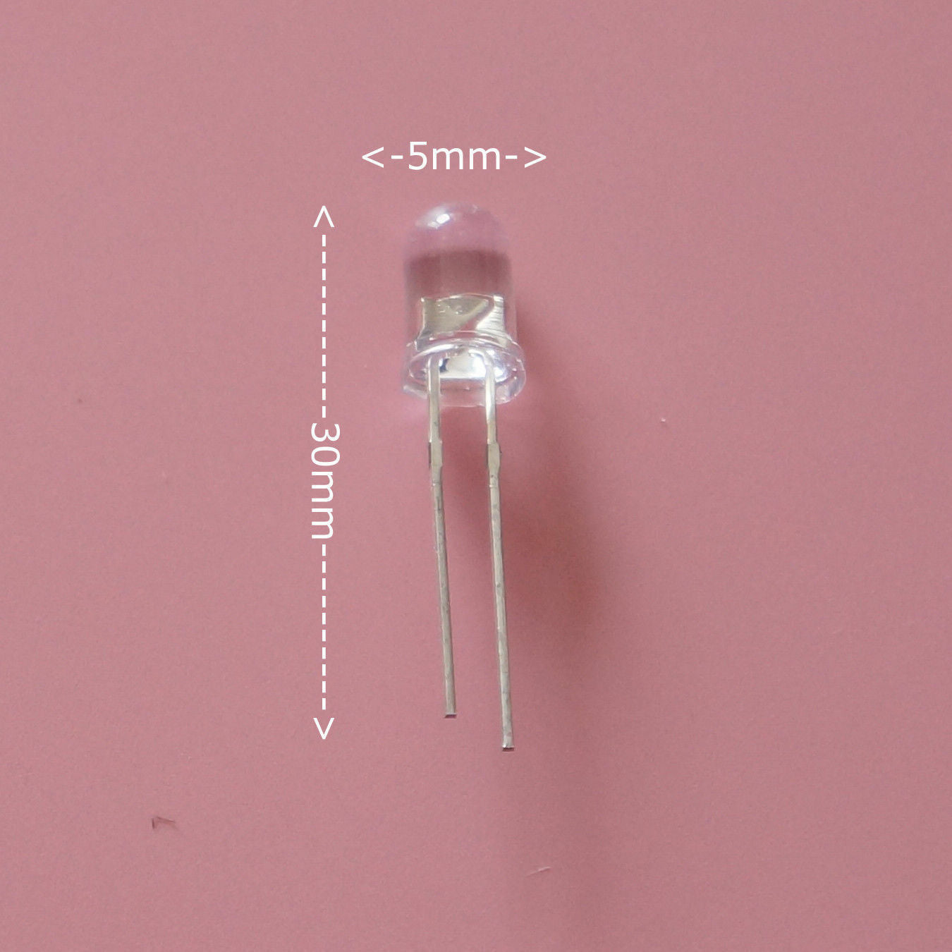 60pcs 5mm White Red Blue Green Yellow Purple LED Light Bulb Emitting Diode Lamp