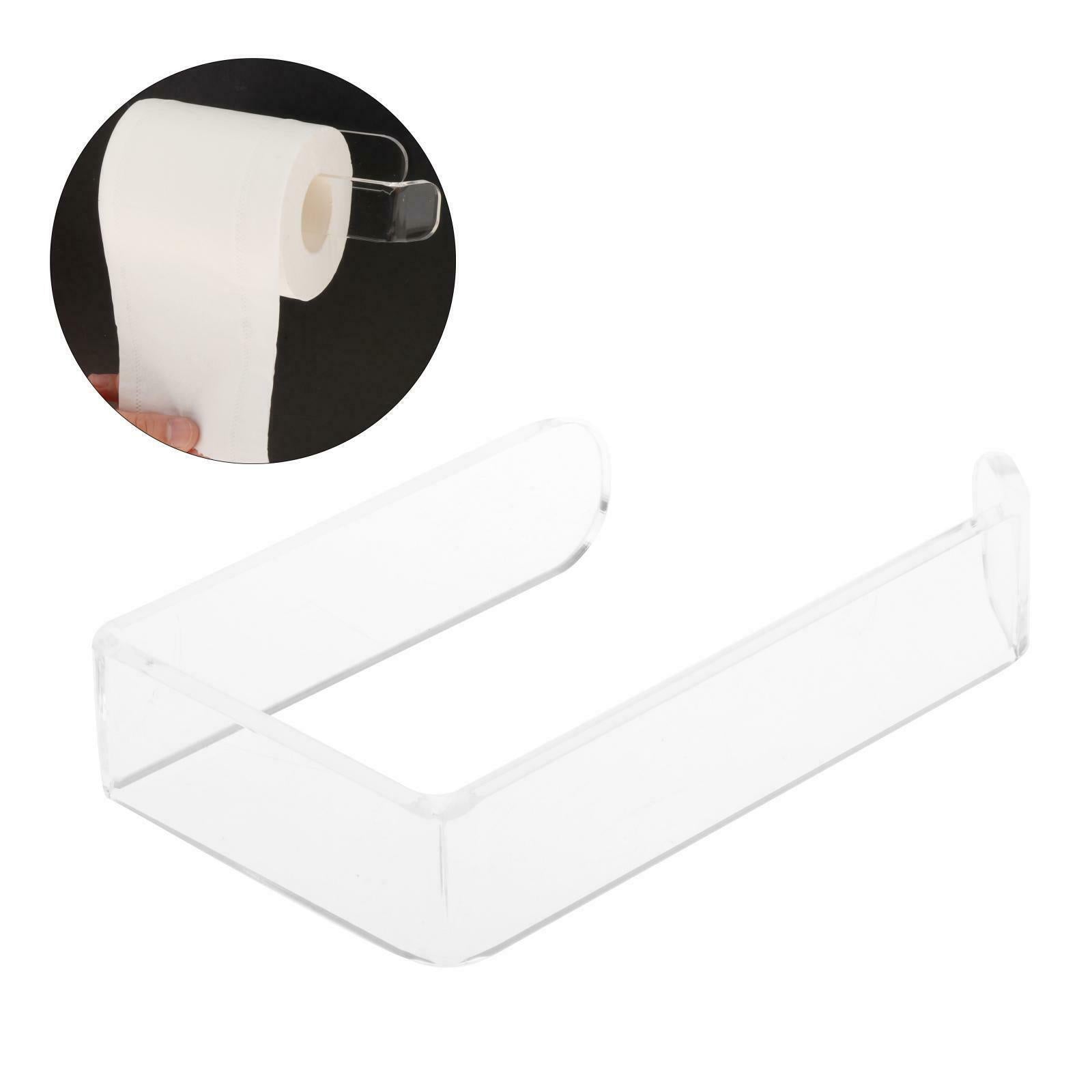 Punch-free Wall Mounted Toilet Roll Paper Holder Towel Rack Stand Durable