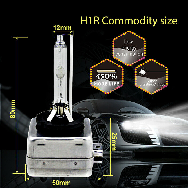 2X D1S 6000K Xenon Bulb Lamp Hid Car SUV Headlight Kit Waterproof White 35W 12V