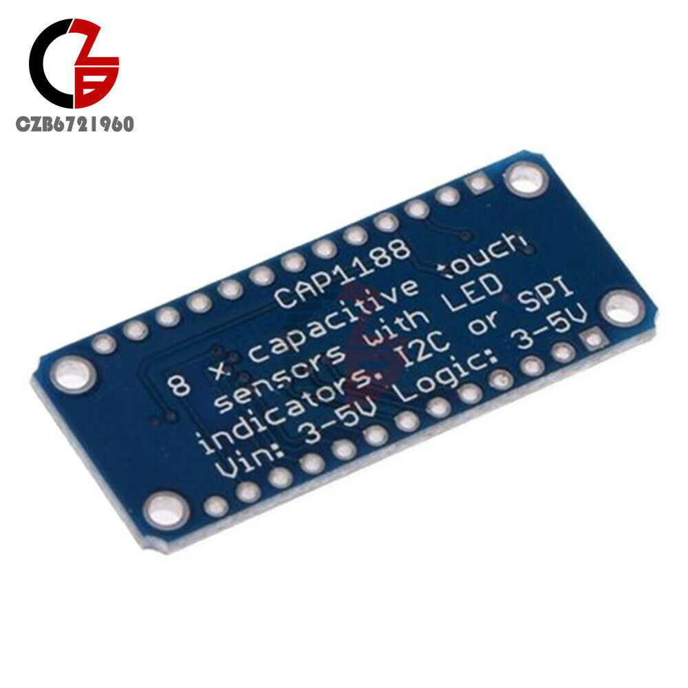CAP1188 8-Key Captouch 8 Button Capacitive Touch Sensor Module SPI I2C w/ LEDs
