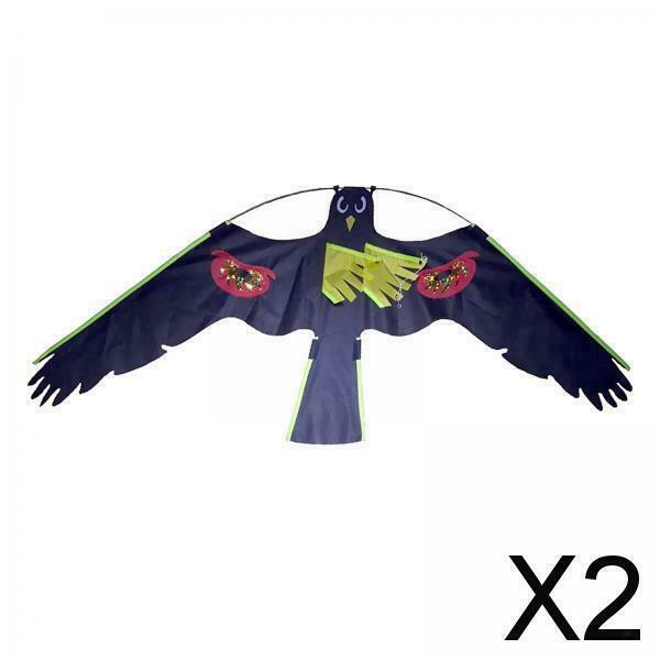 2X Flying Eagle Kite Bird Repeller Pigeon Decoy Garden Scarer golden flame