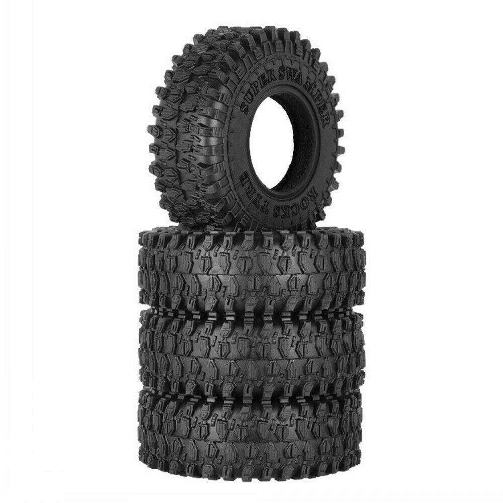 1.0 Soft Rubber All Terrain Tire for 1/24 RC Axial SCX24 90081 AXI00002 Deadbolt