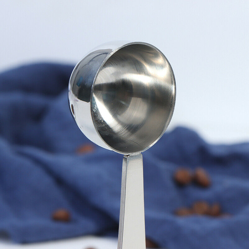 Dual-purpose Espresso Coffee Bean Spoon Measuring Scoop Coffee Tamper  LpC SJ