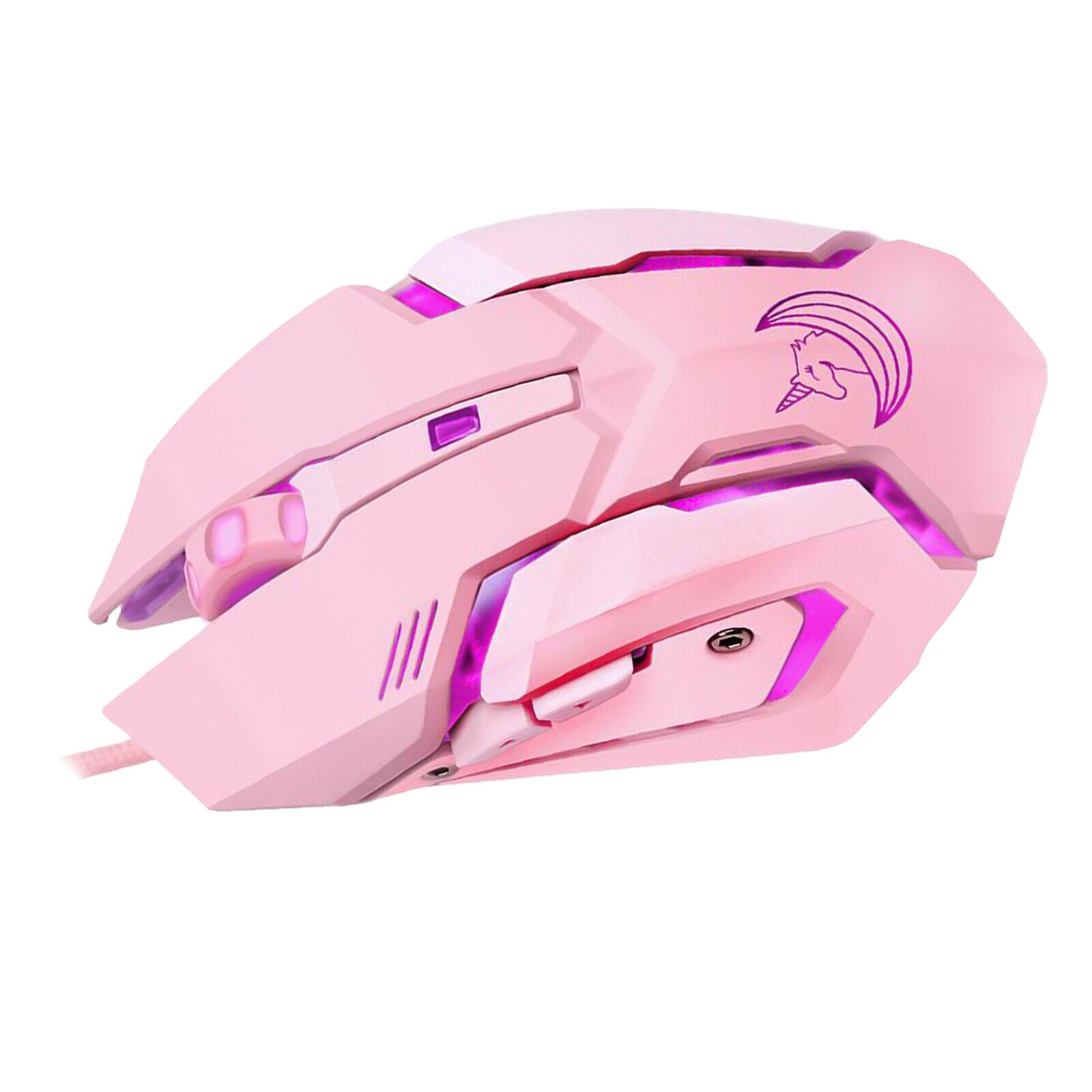 HMO-161 6 Button Colorful LED Wired Gaming Mouse Silent For Laptop PC Gamer