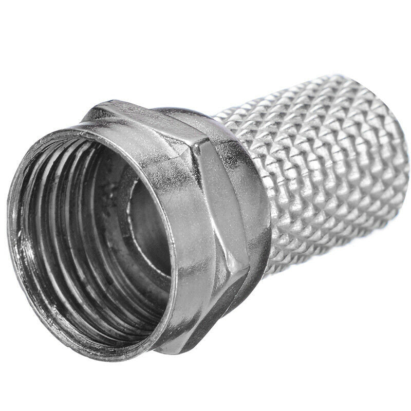 10x Connector Satellite Sky Virgin TV Aerial Screw Twist for RG6 coaxial Cable