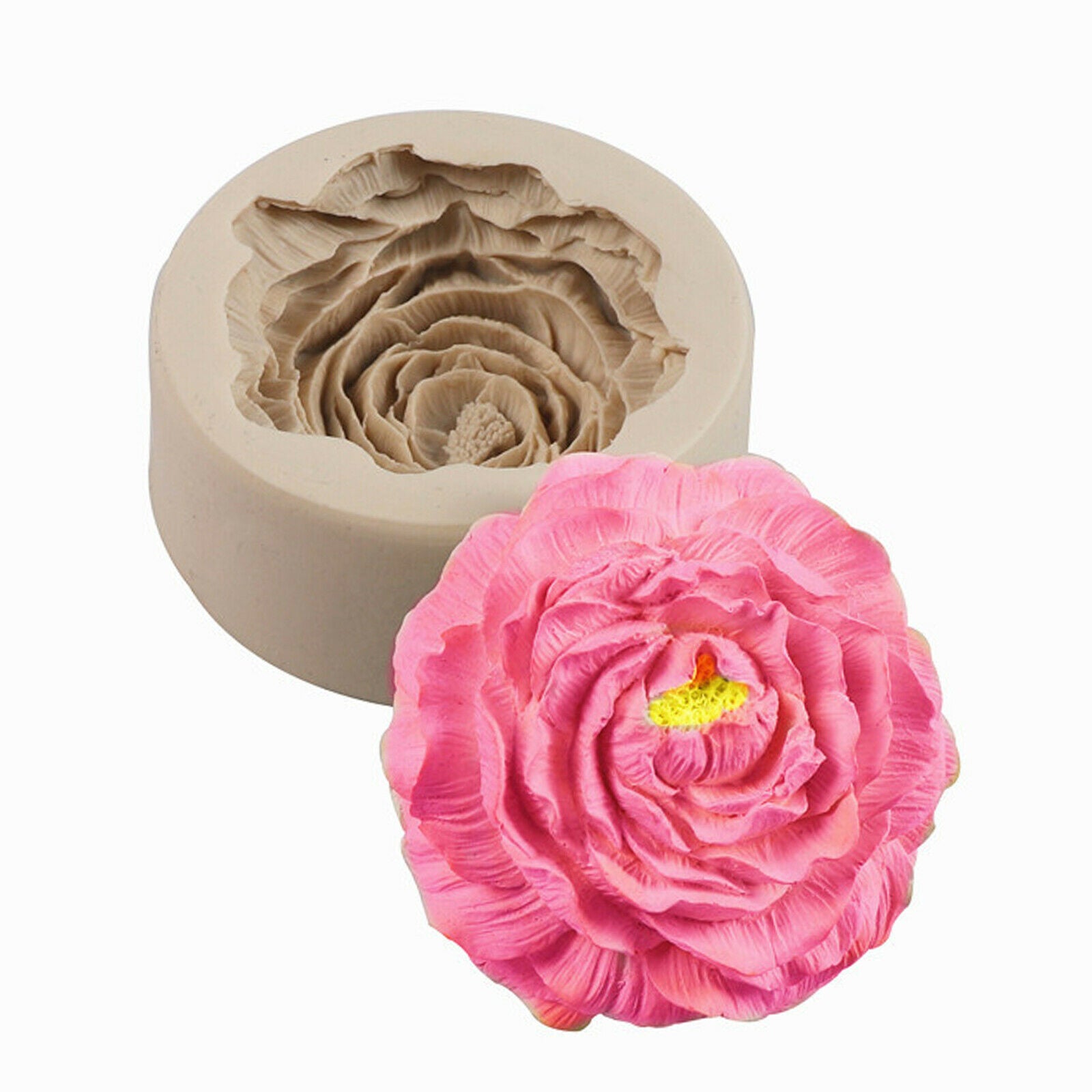 Flower Mold Aromatherapy Candle Mould Gypsum Clay Craft Pastry Making Tool