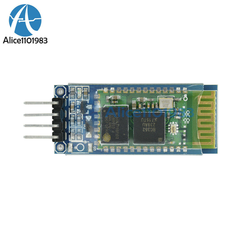 10PCS Wireless Serial 4Pin Bluetooth RF Transceiver Module HC-06 RS232 backplane