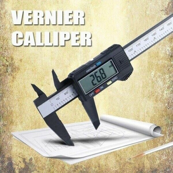 150mm 0-6" Electronic Digital Caliper Micrometer with LCD Display Inch/Metric