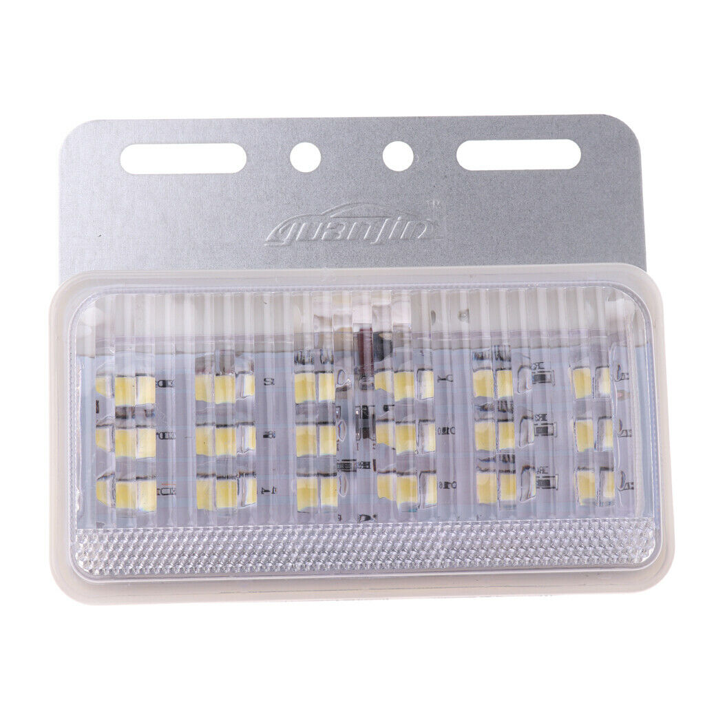 2 Pieces 18LED Side Marker Lamp Clearance Light Truck Trailer 12V White