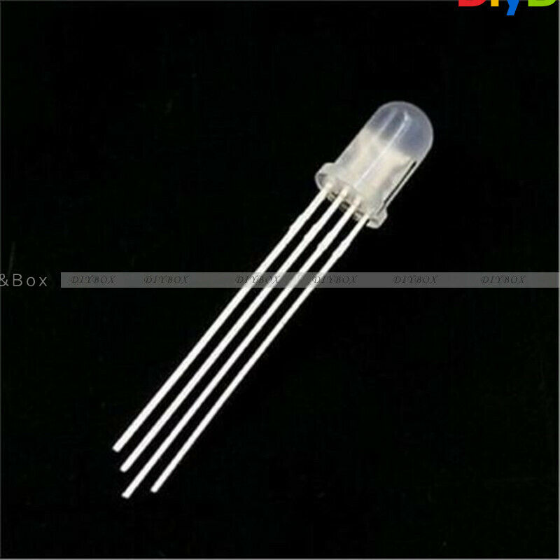 15PCS 5MM F5 RGB LED Common Cathode Super Bright 4PINS Bulb Lamp 3 Colors