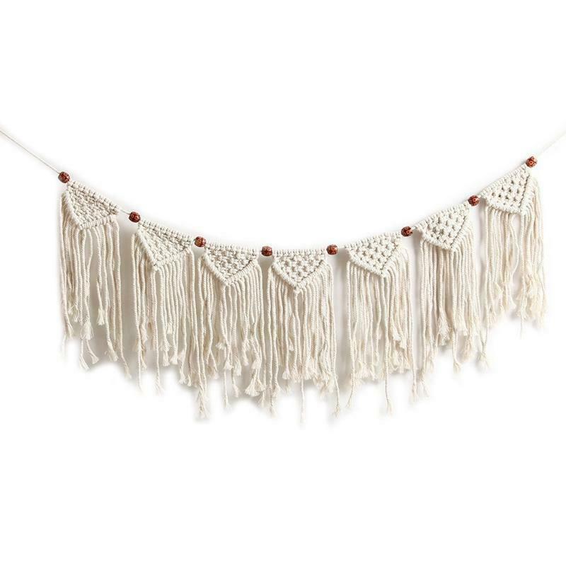 Elegant Pull Flower Macrame Bedroom Wall Hanging Pendant Art Wall Accents Decor