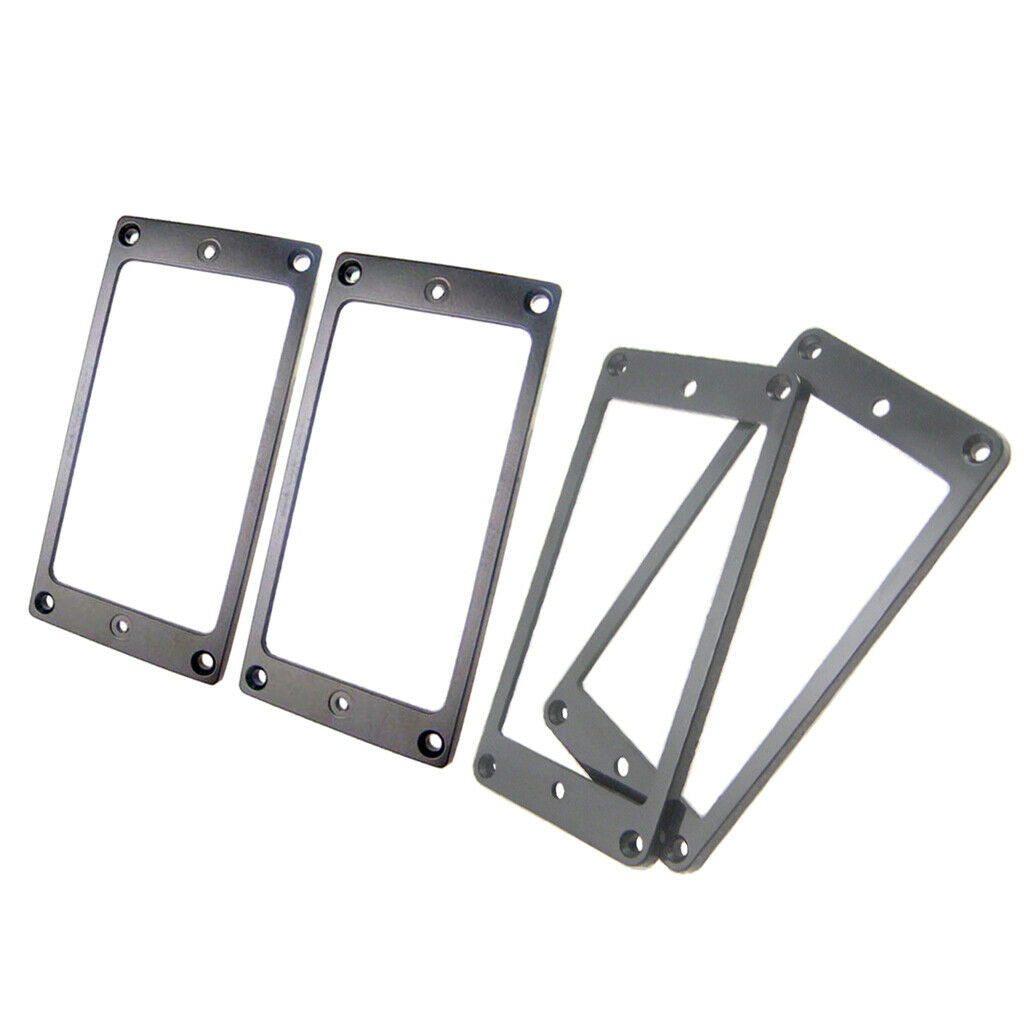 4 Pieces Plastic Zinc Alloy Guitars Humbucker Pickup Frames Musical Instrument