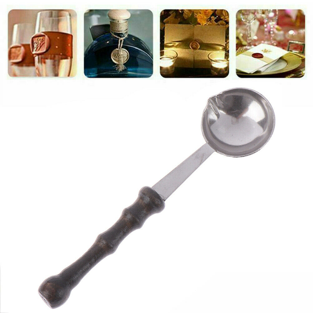 Brass Wood Spoon For Melt Wax Melted Dissolve Wax Seal Stamp Envelope CrafA Qx