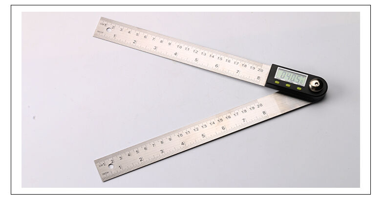 8" /200mm Waterproof Display Ruler & Protractor 2 in 1 Gauge Angle Finder