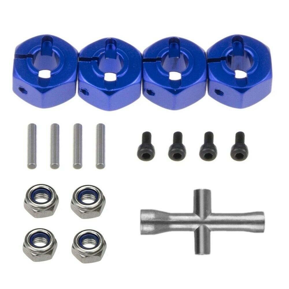 12mm Hex Wheel Hub Adapter Lock Nut Cross Wrench for Traxxas 1/10 Slash Rustler