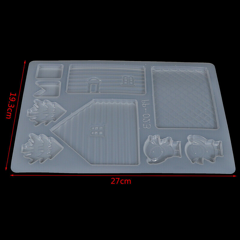 Gingerbread House Mold Jelly Pudding Mold Chocolate Baking Mo.l8