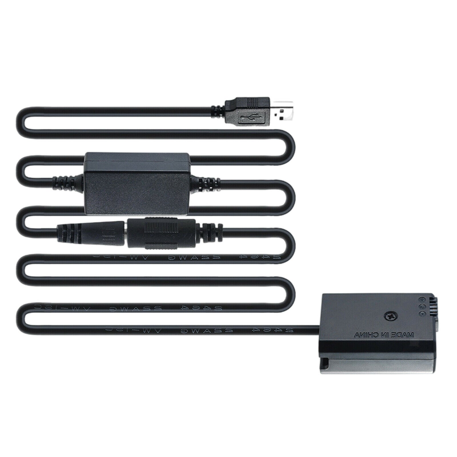 USB DC Coupler for NP-FW50 Battery fits Sony Accessories Compact Lightweight